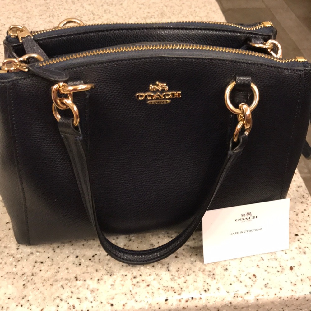 Coach - F57847 Minetta Crossbody Handbag Navy Blue